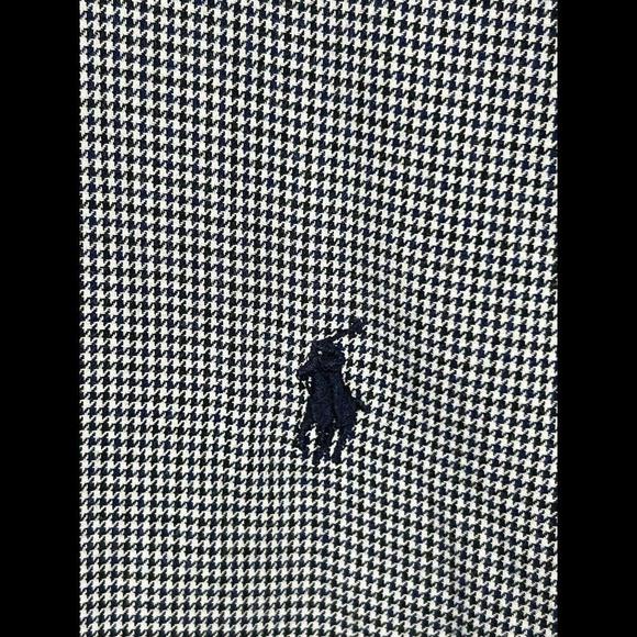 Ralph Lauren Button Down‎ Shirt Men 16 1/2 Yarmouth Oxford Houndstooth Pony - Picture 4 of 4
